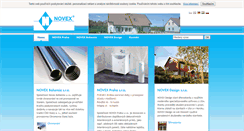 Desktop Screenshot of novex.cz