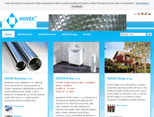 Tablet Screenshot of novex.cz